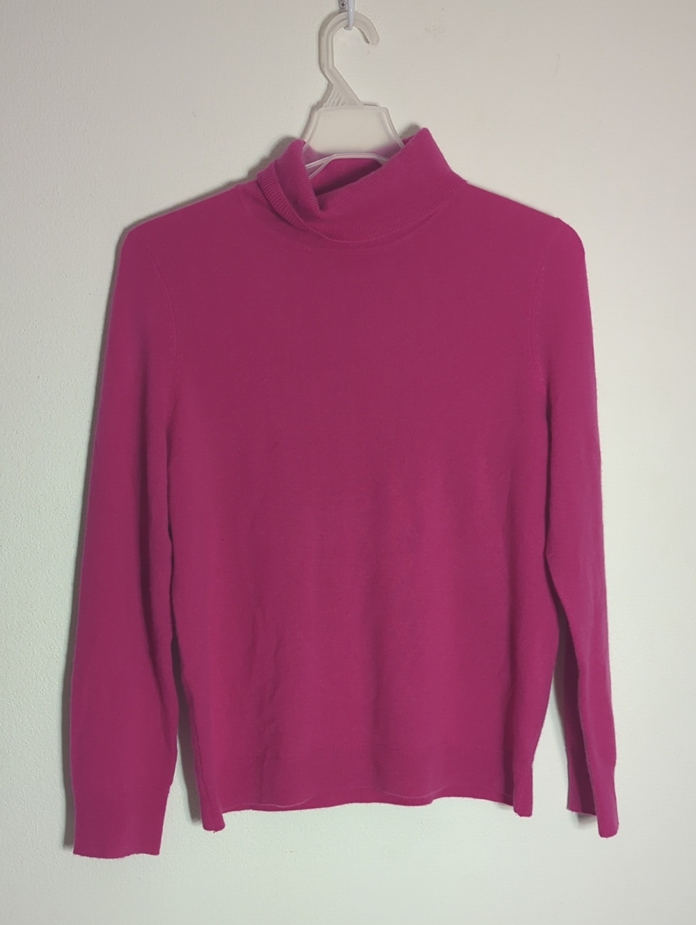 Talbots Women's Turtleneck Sweater 100% Cashmere Pink Quiet Luxury Old Money XL